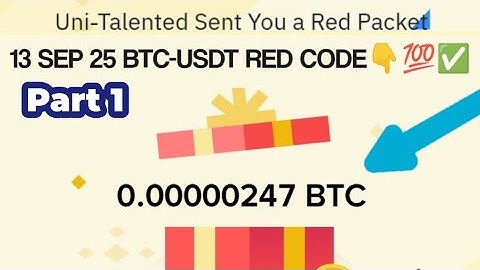 Binance Red Packet code in Binance Today Claim USDT BTC TON Red packet code 13 September 2025