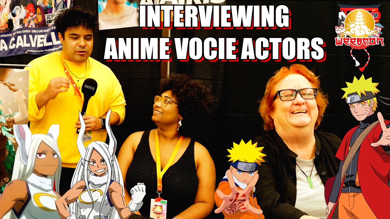 INTERVIEWING VOICE ACTORS FROM NARUTO & MY HERO ACADEMIA @ WEEBCON 2025