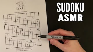 [ASMR] Solving a Sudoku Puzzle