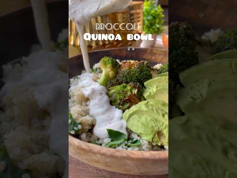 Healthy broccoli quinoa bowl 🍚 #cookingchannel #youtubeshorts #shortsbeta #quinoarecipesindian