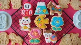 スタンプクッキー型を使って！北欧＆和風のアイシングクッキー♡Northern Europe＆Japaneses tyle icingCookies