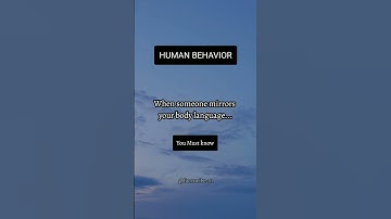 When someone mirrors your body language... #shorts #viralshorts