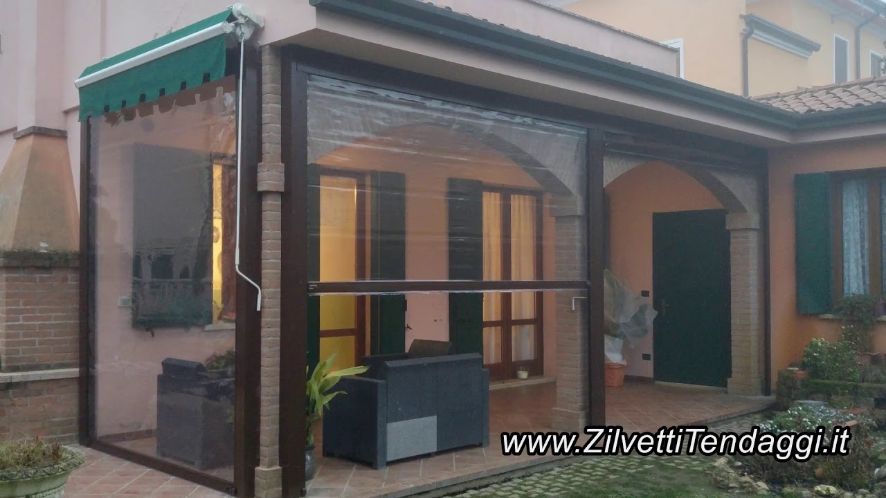 Chiusure per portici e tettoie zilvetti tendaggi verona tel ... Tende per porticati legno