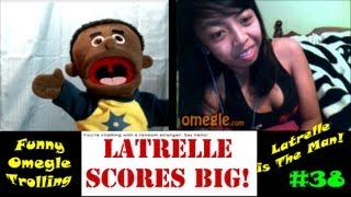Funny Omegle Chatroulette Trolling | Latrelle Scores Big!