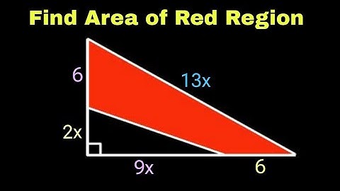 Find Area of Red Region | Olympiad Geometry Problems