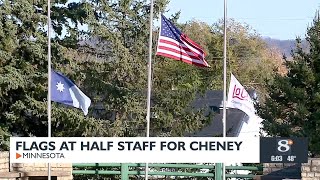 Flags at Half Staff for Cheney