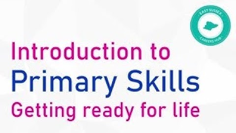 Primary Skills for Life - an introduction to our series of 10 short films