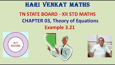 XII MATHS | CHAPTER 3 | EXAMPLE 3.21 |