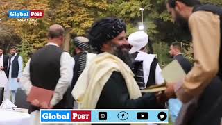 Foreign Minister For Amraat E Islami Molvi Amerr Khan Mutaqqi Met With Ambsiders On Lunch Party Resimi