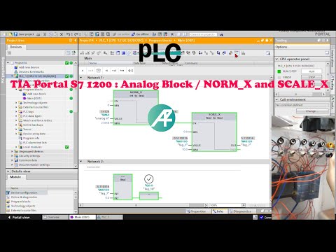 TIA Portal S7 1200 : Analog Block / NORM_X and SCALE_X | برنامه ریزی آنالوگ در تیا پرتال