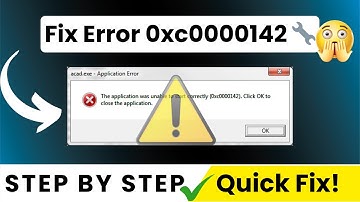 2025 Fix: The Application Was Unable to Start Correctly 0xc0000142 Error in Windows 10