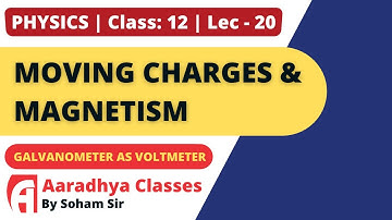 galvanometer as voltmeter  CLASS 12 CHapter 4 PHYSICS PART20 BY SOHAMSIR AARADHYACLASSES english med