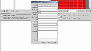Article Marketing Robot - Author Accounts Overview