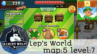 Lep's World 🍀 Gameplay#4 Walkthrough level 5-7 All gold collected | Gaming wolf screenshot 3