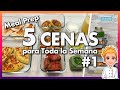 🍽 5 Cenas para Toda la Semana #1 😱 FÁCILES, RÁPIDAS y ECONÓMICAS 👌Meal Prep Cenas 🌔 Ideas para Cenas