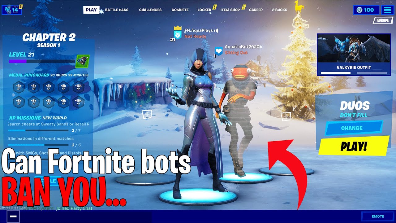 Can You Ban From Custom Lobby Fortnite Can Fortnite Bots Ban You Chapter 2 Youtube