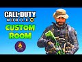 COD MOBILE CUSTOM ROOM TOURNAMENTS LIVE | CALL OF DUTY MOBILE PRIVATE BATTLE ROYALE GAMEPLAY