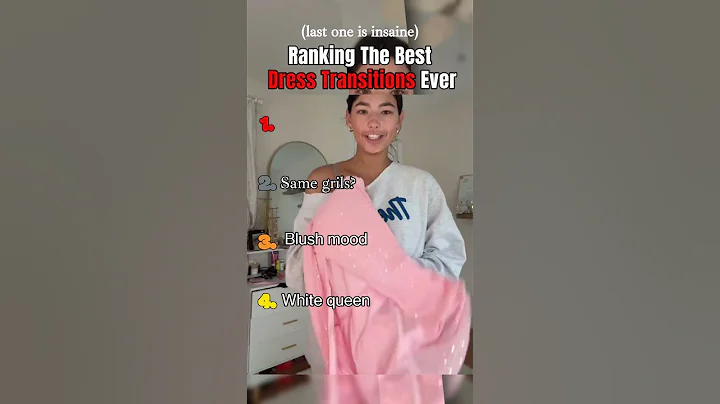 Ranking The Best  Dress Transitions Ever  #dress #ranking #usa #tiktok