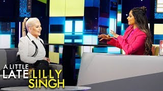 Christina Aguilera Teaches Lilly Singh a Vocal Warm-Up