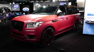 Custom Lincoln Navigator SUV - Burnt Orange \/ Red Paint - Sick Wheels - 2018 LA Auto Show