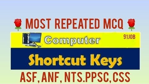 All Computer Shortcut Keys | Windows, MS Word, Excel, PowerPoint | Important Questions