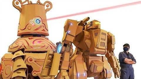 DIY Giant Cardboard Robot Army 🤖💥 | Real Life Robots You Can Build at Home!