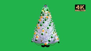 christmas tree green screen effect video