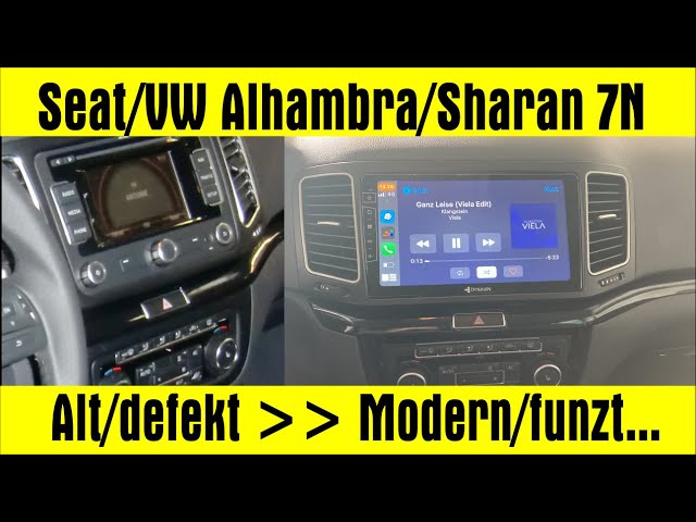Replacing original radio on a Seat/VW Alhambra/Sharan 7N 
