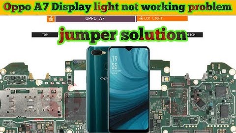 Oppo A7 Display light not working problem jumper solution|#thesoilboy