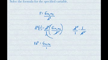 Solve the formula for the specified variable