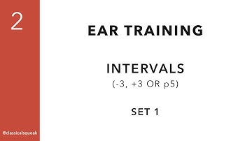 RCM Level 2 Intervals (Ear Training Minor Third, Major Third, Perfect Fifth / -3, +3, or p5) | Set 1