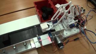 RoboArm + conveyor on Arduino