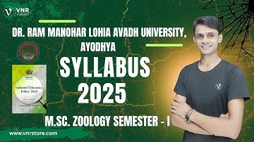 M.Sc. ZOOLOGY, Syllabus, SEMESTER - I,  DR. RAM MANOHAR LOHIA AVADH UNIVERSITY, AYODHYA (2025)