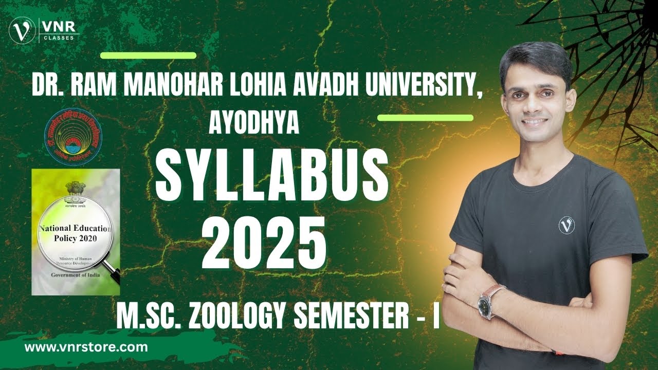 M.Sc. ZOOLOGY, Syllabus, SEMESTER - I,  DR. RAM MANOHAR LOHIA AVADH UNIVERSITY, AYODHYA (2025)