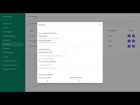 Policy-Driven Code Signing