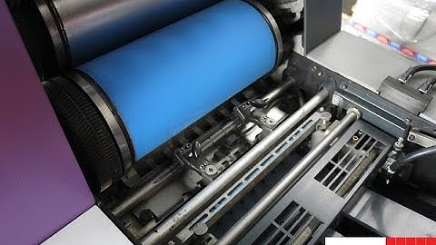 Heidelberg QuickMaster QM 46 1 auto plate change in action   Gab Supplies Ltd   1995