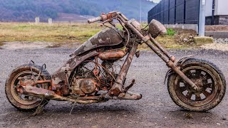 Restoration Old Motorcycle CHOPPER  Restore Abandoned Mini Harley  part 1