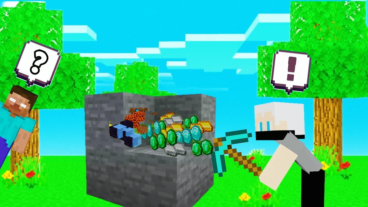 Minecraft But Block Drops Are RANDOM - YouTube