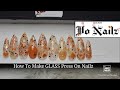 DIY FAKE Nails (NO Acrylic) | How To: Make GLASS Press On Nails | NAIL HACK | Vo Nailz
