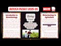 Biotechnology in Agriculture & Medicine: Class 12 Biology Project 2025 | With PDF