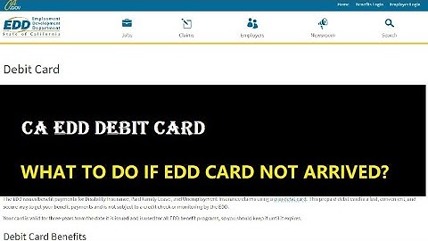 CA EDD Haven’t received EDD card YET??