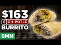 $163 Chipotle Burrito Taste Test | FANCY FAST FOOD