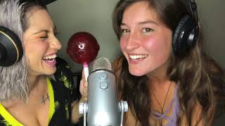 Asmr Two Girls Giant Lollipop (Oldie Back)!!!!!!