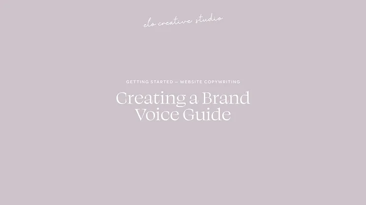 Creating your brand voice - a complete guide