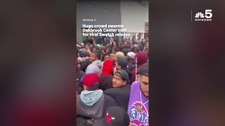 Huge crowd swarms Oakbrook Center mall for viral Swatch release