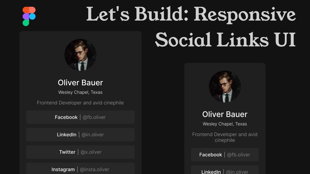 How to Create Responsive Social Card in Figma | UI/UX - YouTube