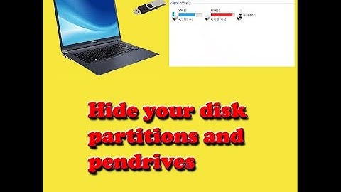 Hide your disk partitions and pendrives # no drive manager