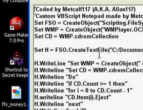Use Notepad to Open and Close CD Tray Forever