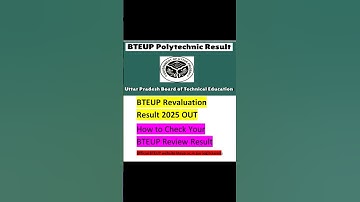 #BTEUP #REVALUATION #RESULT 2025 OUT #OFFICIAL #BTEUP #WEBSITE #music BTEUP.ac.in