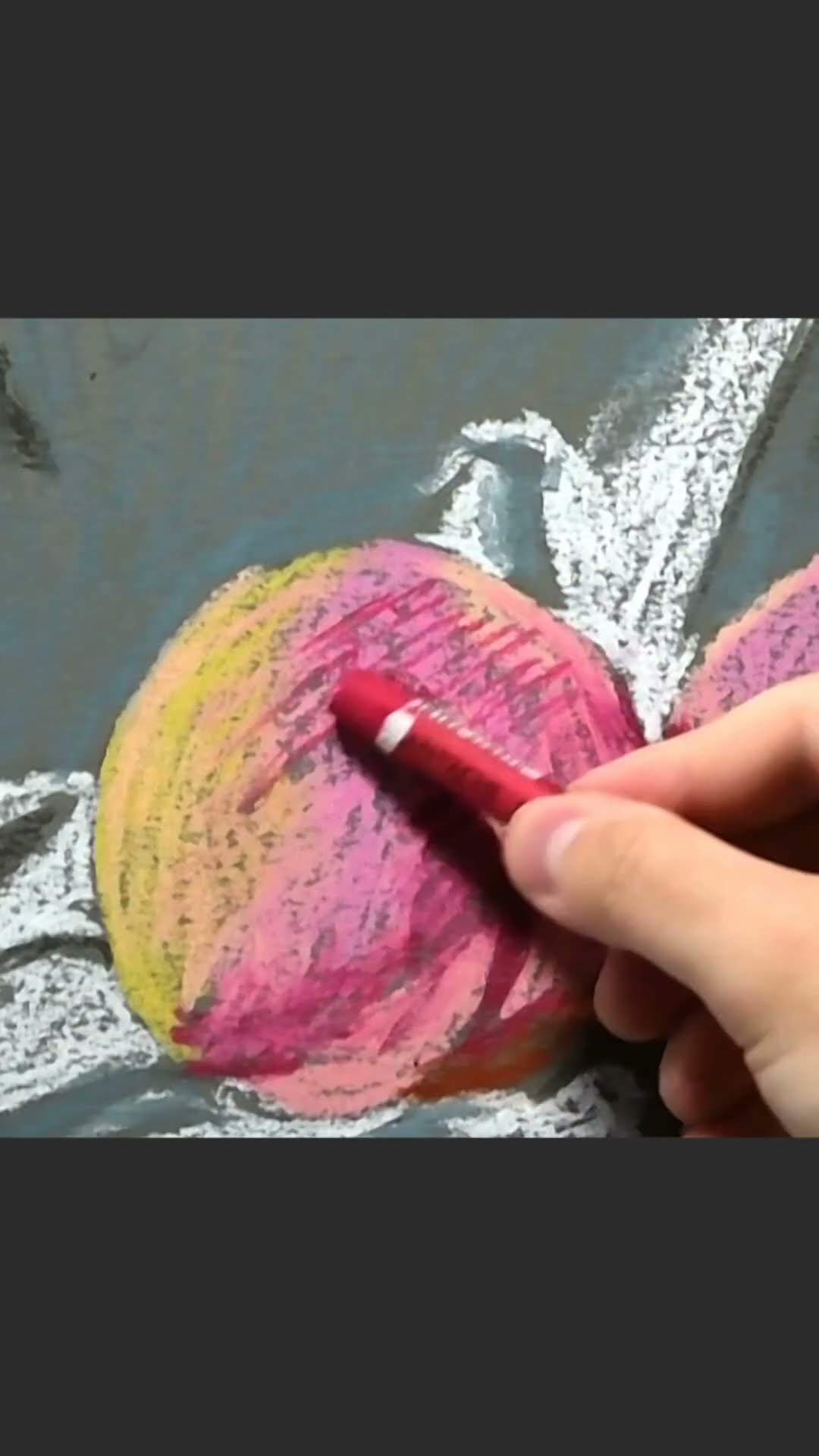 1時間50分で完成する桃の絵 Oil pastel drawing #shorts - YouTube